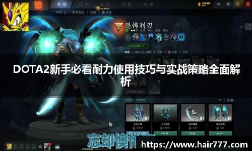 DOTA2新手必看耐力使用技巧与实战策略全面解析